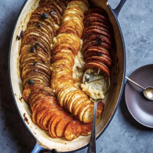 Cheesy Root Vegetable Gratin