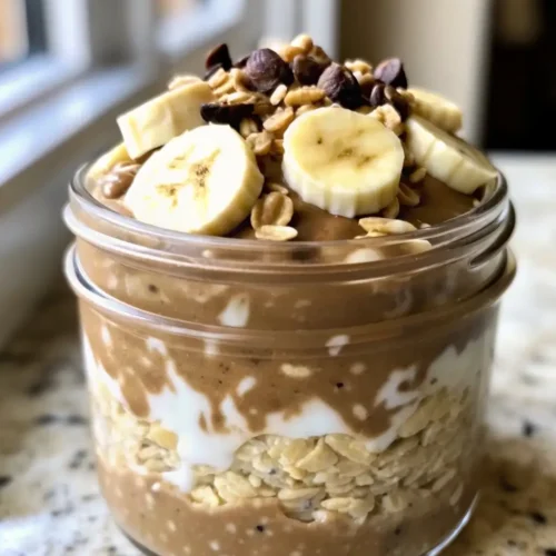 High-Protein Peanut Butter Overnight Oats