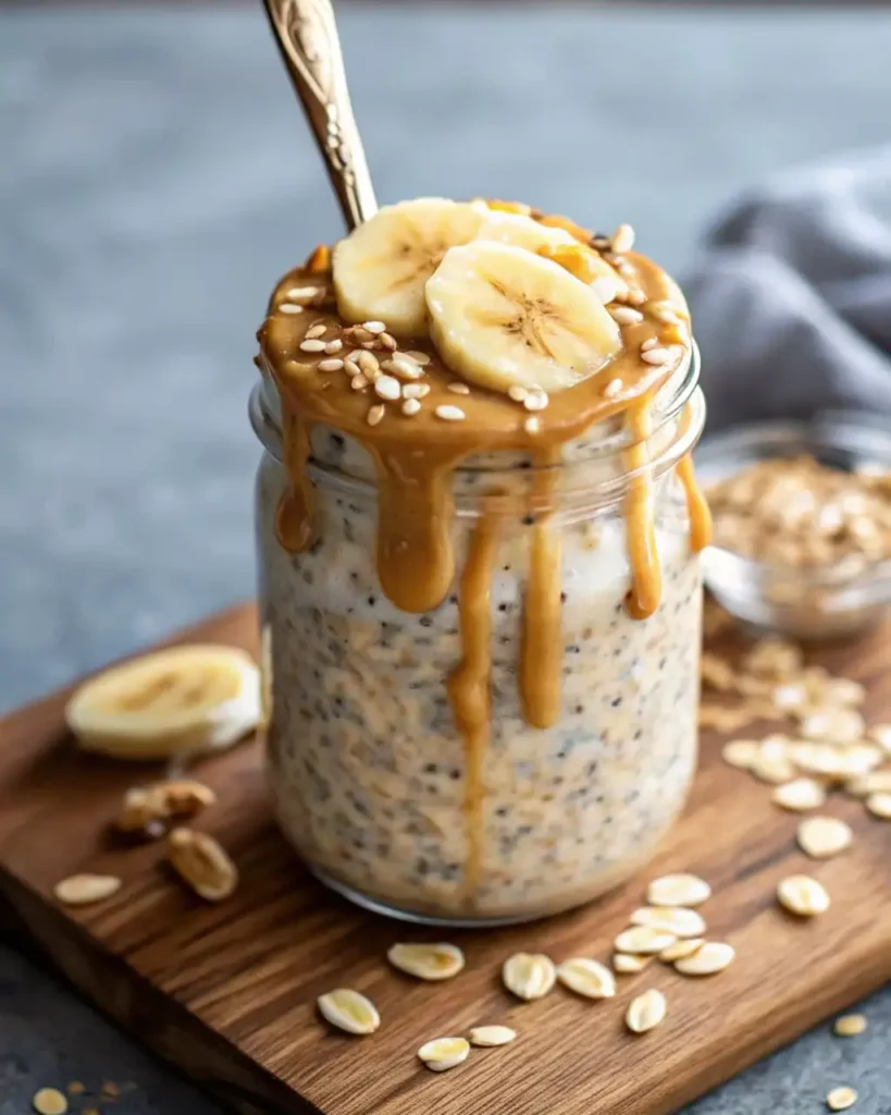 The Best Creamy Peanut Butter Overnight Oats: A Perfect Grab-and-Go Breakfast 1 Peanut Butter Overnight Oats