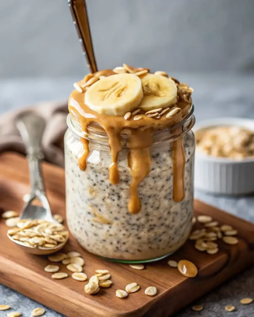 The Best Creamy Peanut Butter Overnight Oats: A Perfect Grab-and-Go Breakfast 2 3 28