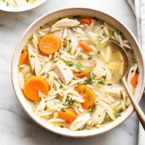 lemon chicken orzo soup