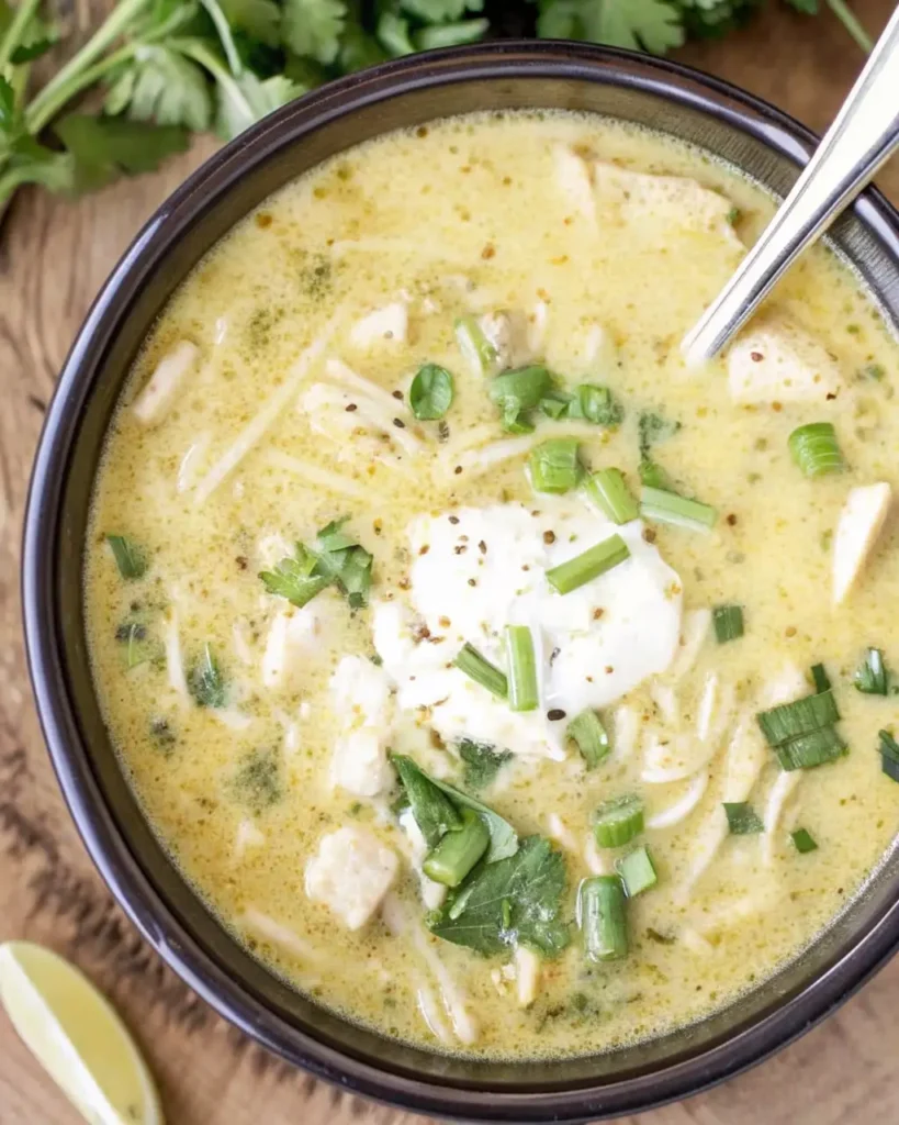 Green Enchilada Chicken Soup