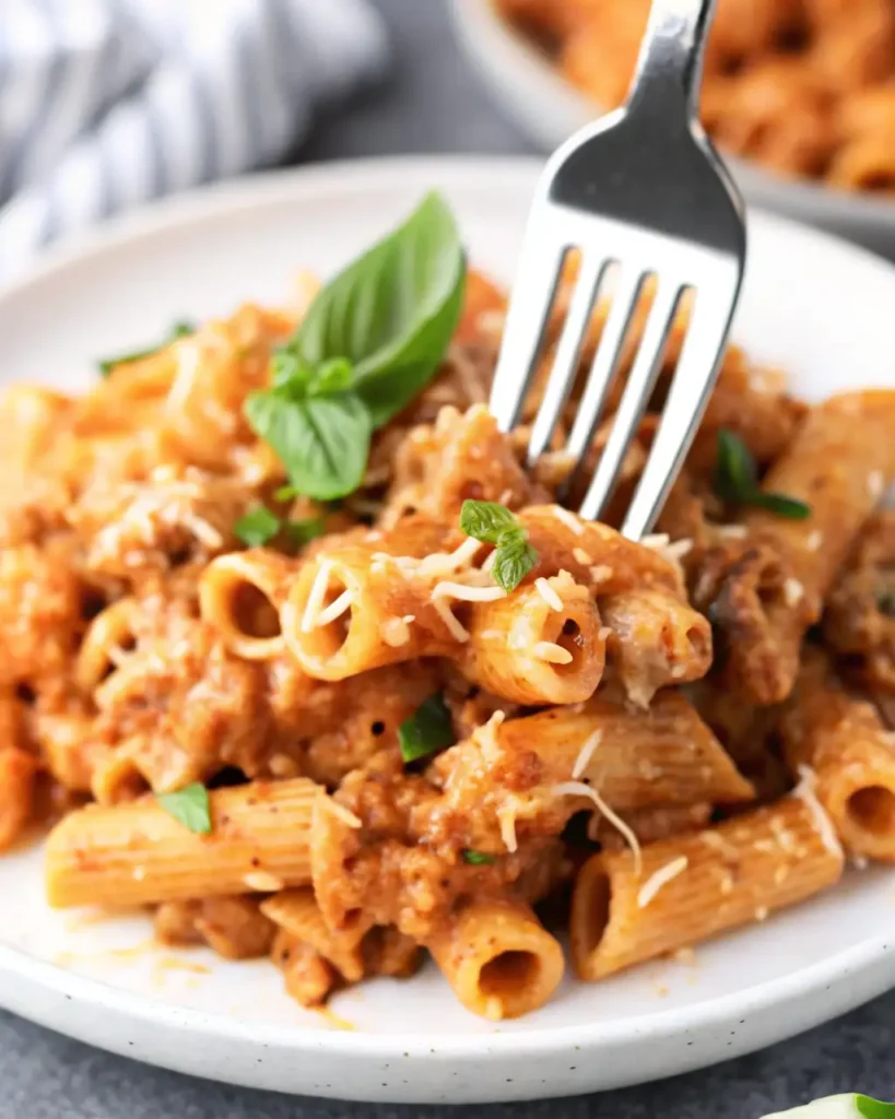 Cottage Cheese Alfredo Pasta