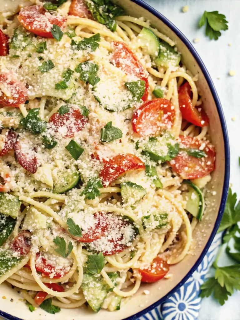 Zesty Spaghetti Salad (The Ultimate Cold Pasta Potluck Recipe) 1 spaghetti salad