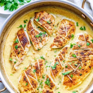 Creamy Parmesan Dijon Skillet Chicken 4 Creamy Parmesan Dijon Skillet Chicken