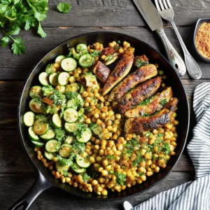 Chicken with Zucchini and Corn 3 Chicken with Zucchini and Corn