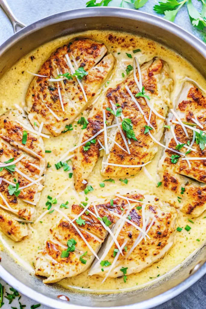Creamy Parmesan Dijon Skillet Chicken 1 Creamy Parmesan Dijon Skillet Chicken