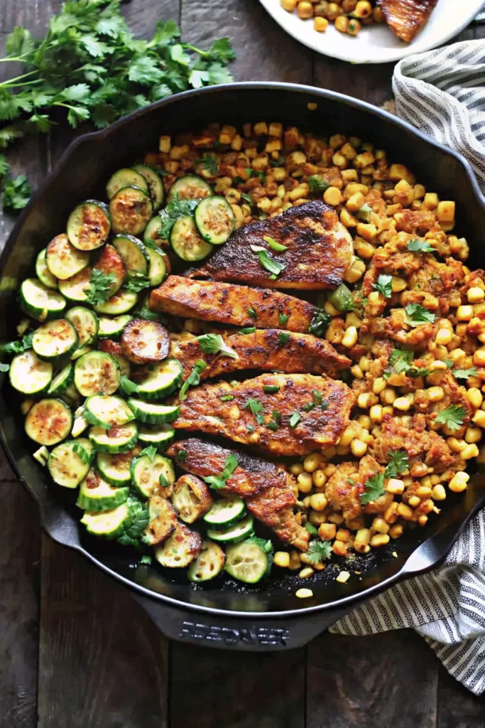Chicken with Zucchini and Corn 1 Chicken with Zucchini and Corn