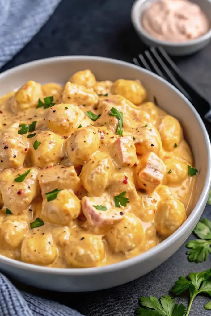 Juicy Smoked Salmon Gnocchi 1 smoked salmon gnocchi
