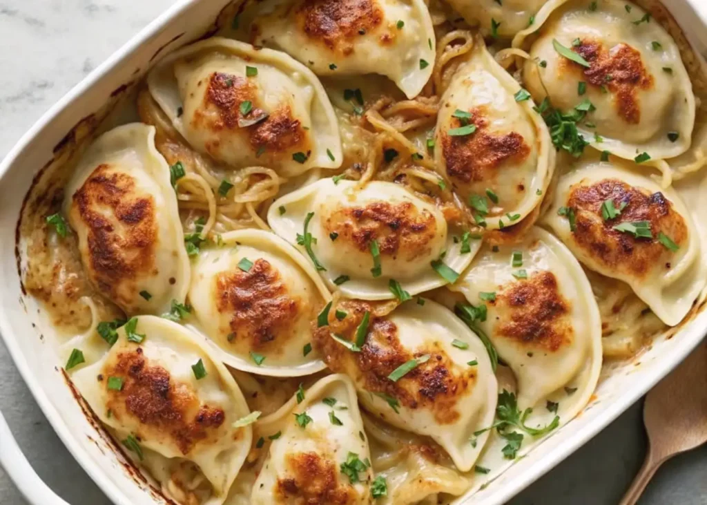 Lightened-Up Pierogi Casserole 1 pierogi casserole