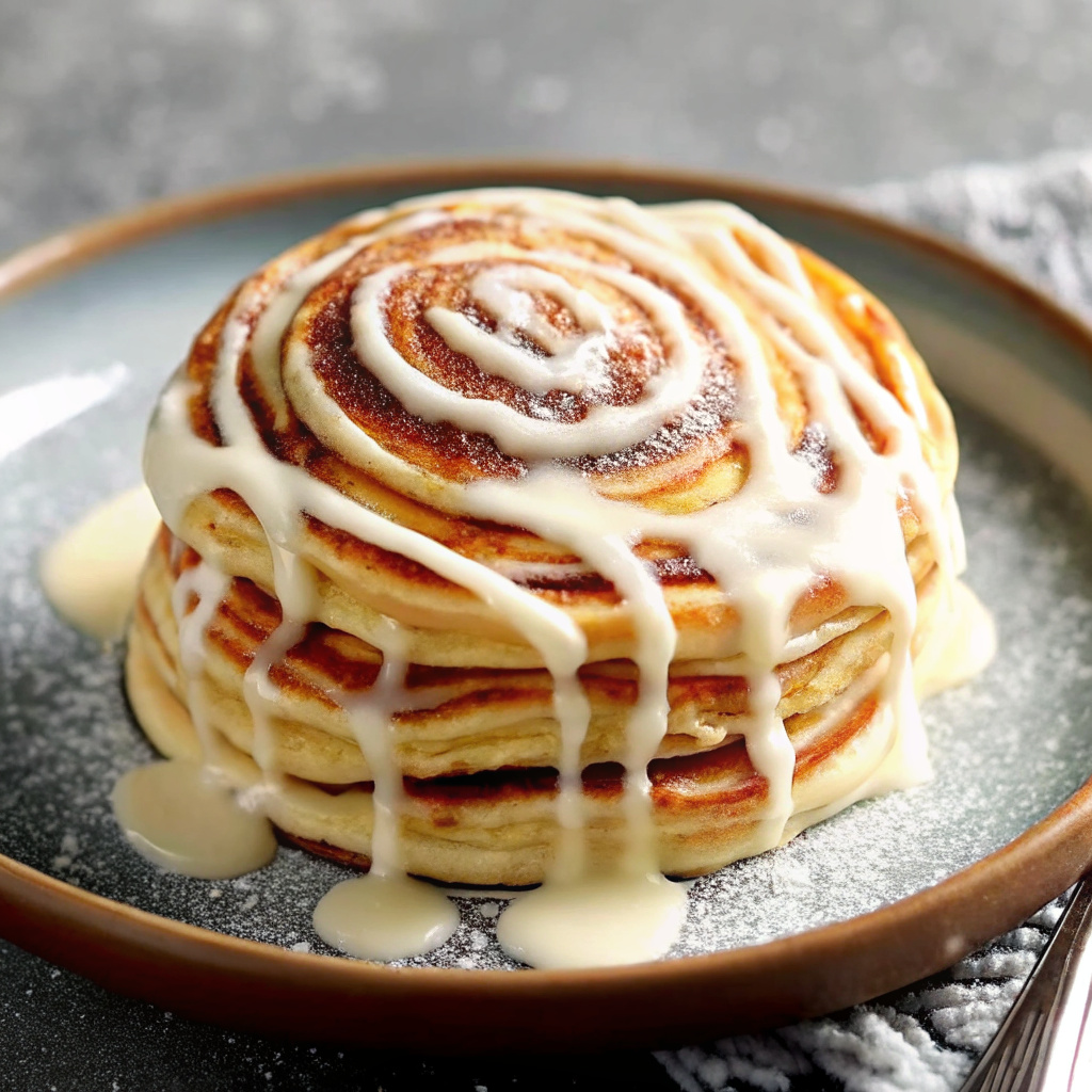 Cinnamon Roll Pancakes