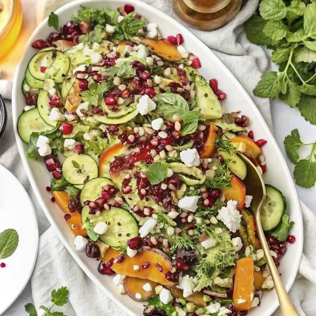 Rainbow Ribbon Salad