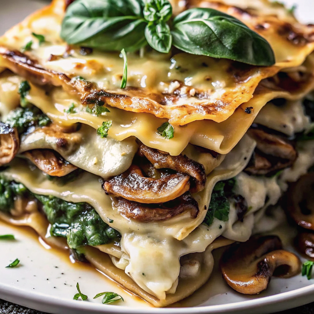 Mushroom and Spinach Lasagna