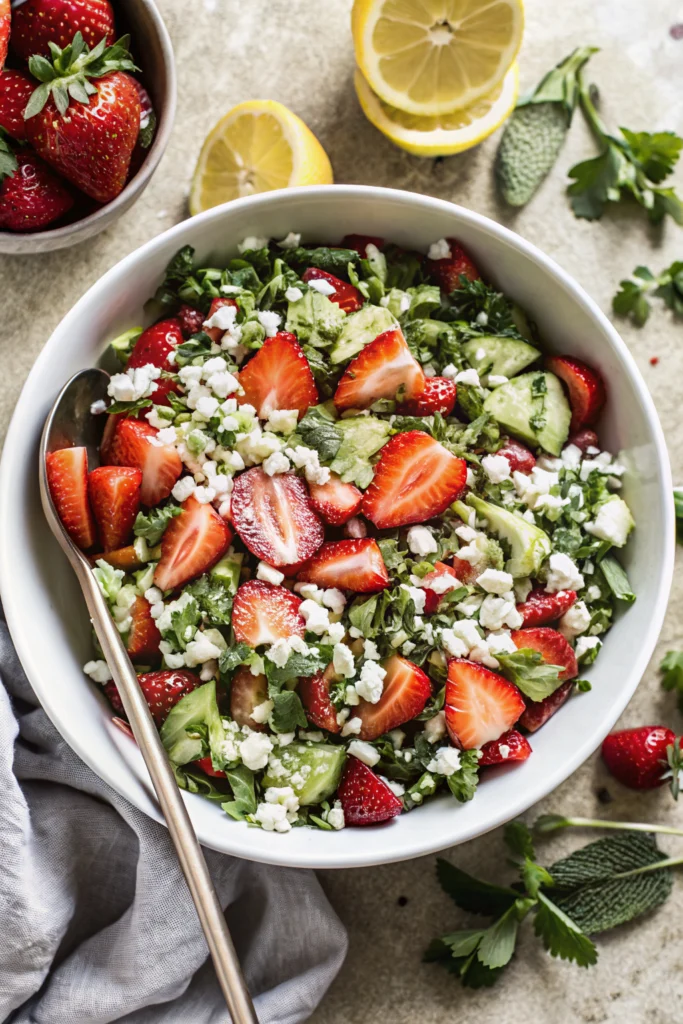 Strawberry Cucumber Salad
