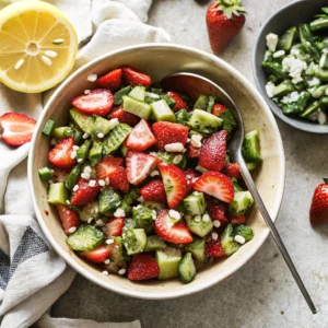 Strawberry Cucumber Salad