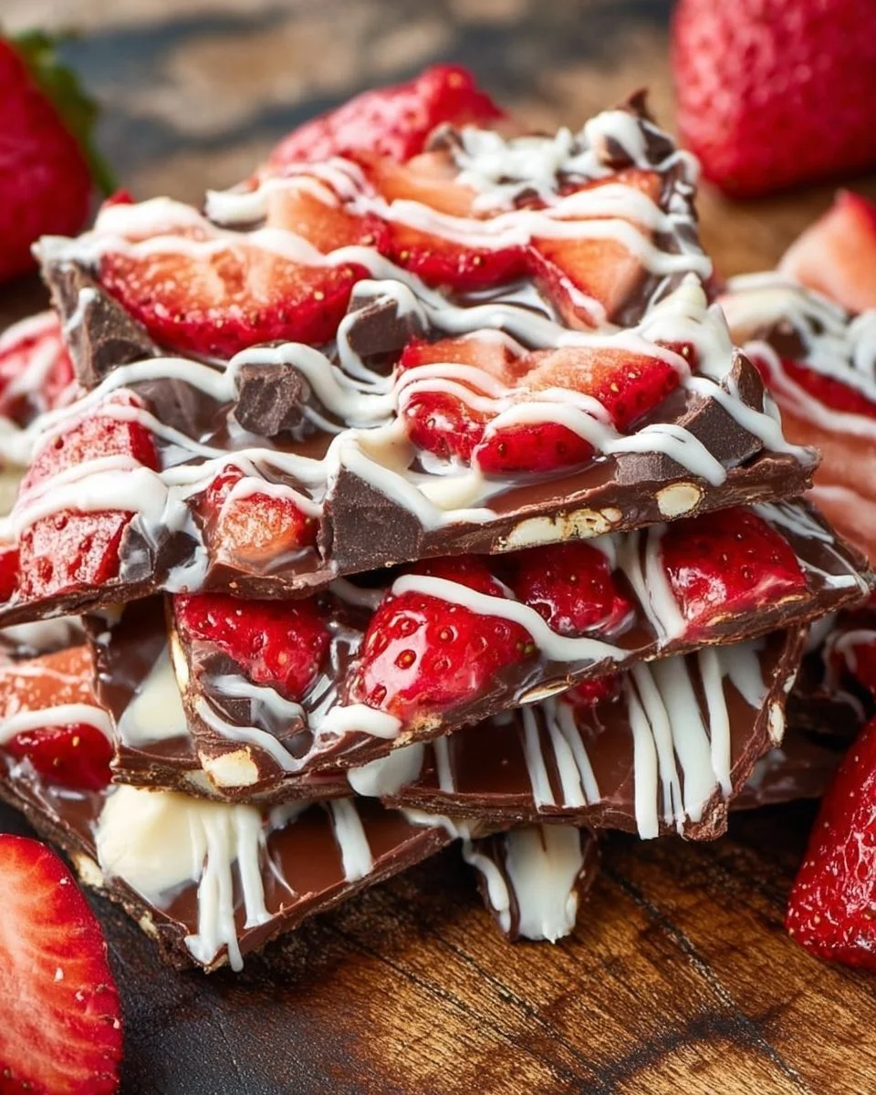 Chocolate Covered Strawberry Bark