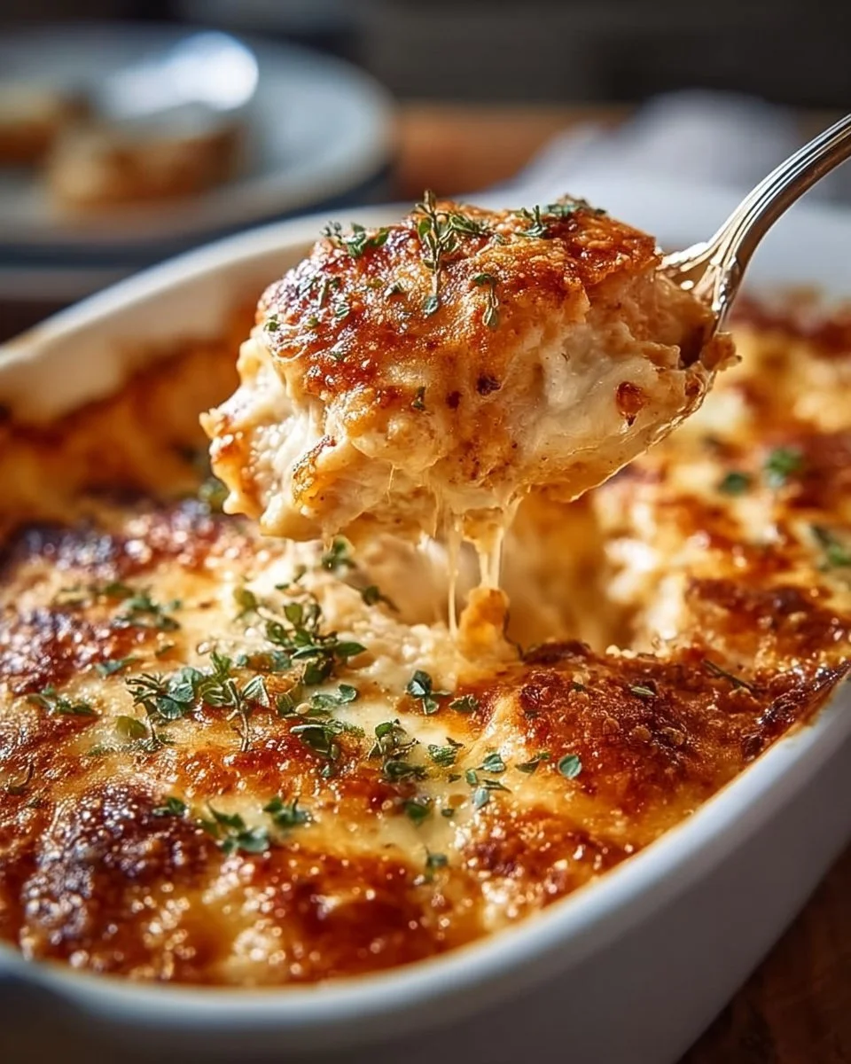 Crispy 30-Minute Copycat High-Protein Cottage Cheese Chicken Parmesan Casserole