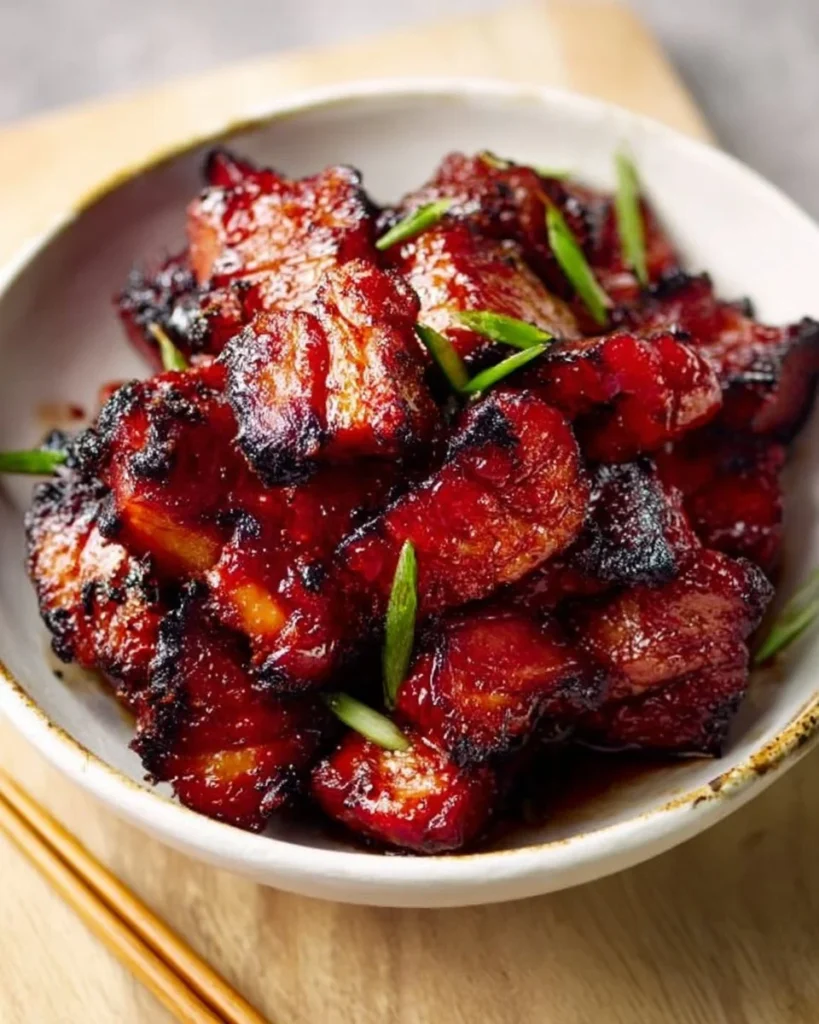 30-minute Char Siu Pork recipe with honey and sriracha glaze