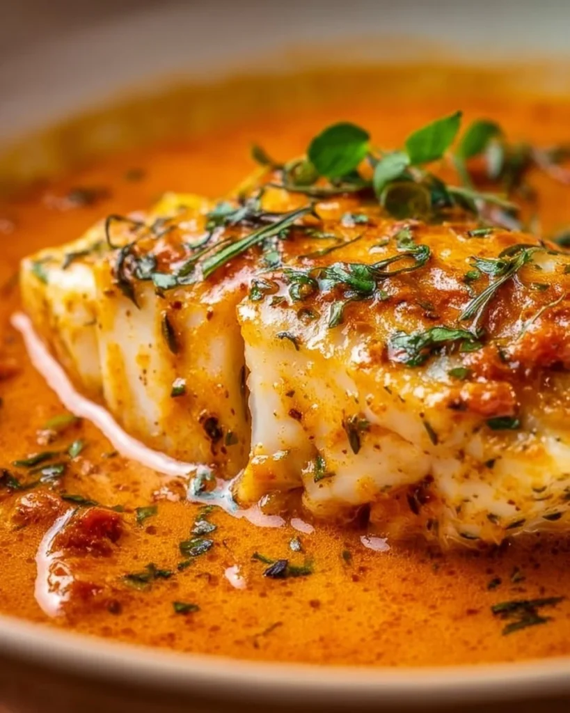Quick tilapia fillets served with roasted pepper sauce for a delicious meal