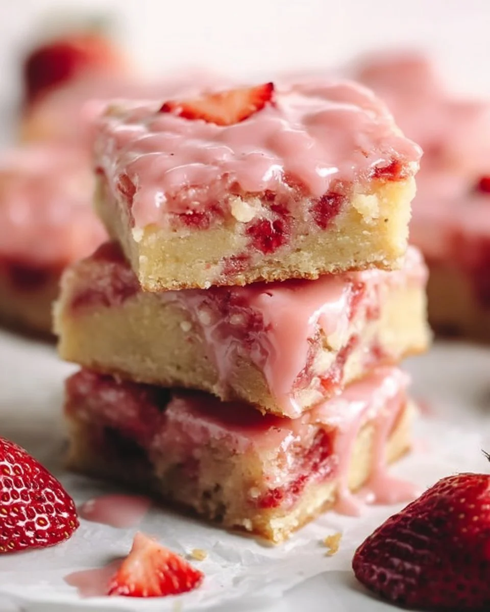 Ultimate 30-Minute Copycat Strawberry Lemon Blondies 1 Ultimate 30-Minute Copycat Strawberry Lemon Blondies