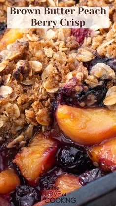 Crispy 30-Minute Copycat Brown Butter Peach Berry Crisp 1 Crispy 30-Minute Copycat Brown Butter Peach Berry Crisp