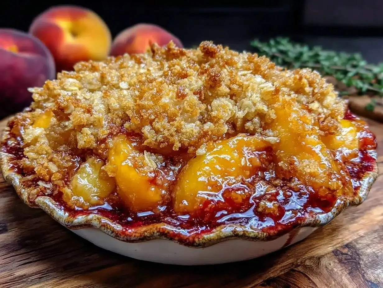 Easy Fresh Peach Crisp Recipe with Crunchy Brown Sugar Oat Topping for Perfect Summer Dessert 1 Easy Fresh Peach Crisp Recipe with Crunchy Brown Sugar Oat Topping for Perfect Summer Dessert
