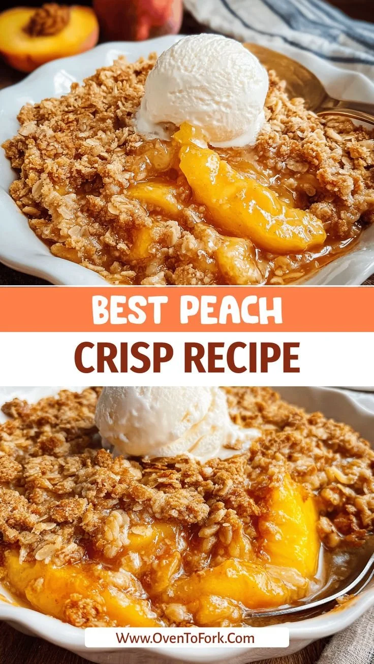 Easy Homemade Peach Crisp