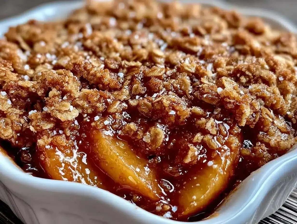 Easy Peach Crisp Recipe with Brown Sugar Oat Topping Perfect for Summer Desserts