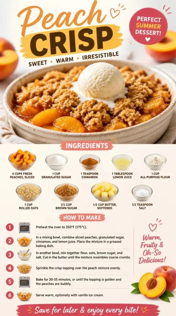 Unforgettable Peach Crisp